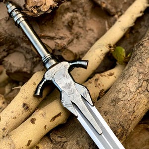 Zenith Pulseblade | Handmade Futuristic Sword | Stainless Steel Fantasy Blade | Cosplay Prop | Display Collectible | Artisan Sword Replica