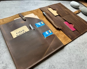 Funda de cuero personalizada para MacBook Air: funda para portátil de 13 a 16 pulgadas