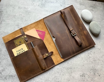 Personalized Leather iPad Case: Pro Tablet Sleeve, Graduation Gift