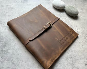 Custodia in pelle per MacBook Pro: custodia personalizzata per laptop da 13-16 pollici