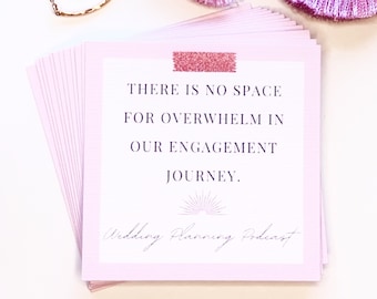 Wedding Planning Affirmation Cards | Gift for the Bride | Engagement Gift for Couple | Bridal Shower Gift Idea | Wedding Planner Client Gift