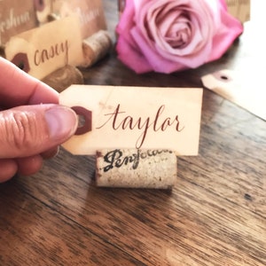 Wedding Place Card Holders | 1.5&quot; Small Size Vintage Wine Corks