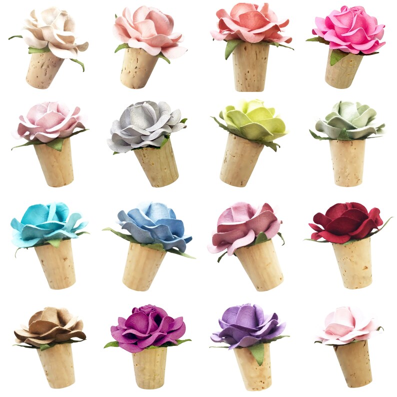 Bridal Shower Favors Custom Color Wine Bottle Stoppers Etsy