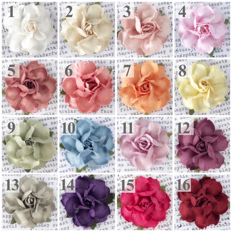 Colorful Succulent Paper Flowers DIY Wedding Favors Mini Terranium supplies make your own wedding table numbers, centerpiece decor image 2