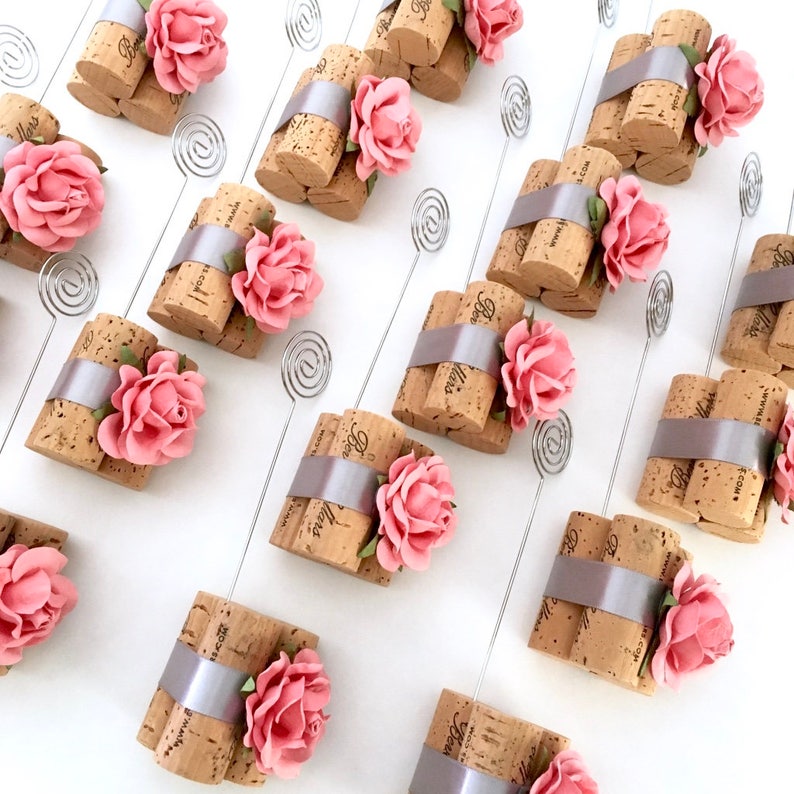 Table Numbers Wedding Coral Wedding Decor Photo Holder Wedding Coral Flowers Wedding Signs Table Number Stands Table Number Holders