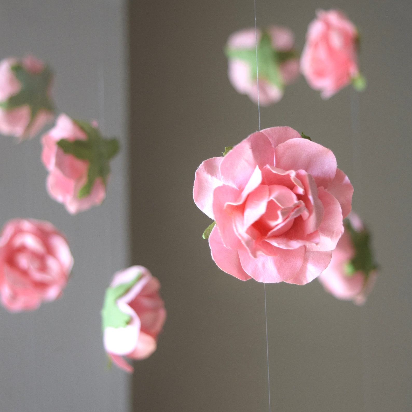 DIY Hanging Flower Garland Lavender Wedding Decor Paper Etsy