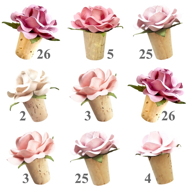 Bridal Shower Favors Custom Color Wine Bottle Stoppers Etsy