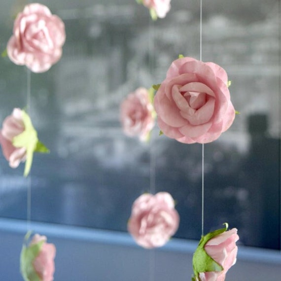 DIY Paper Flower Garland that makes the perfect party or home decor