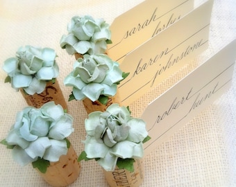 Garden Theme Wedding Place Card Holders | Succulent Name Card Holders | Creative Meal Marker Idea | Unique Winery Wedding Decor