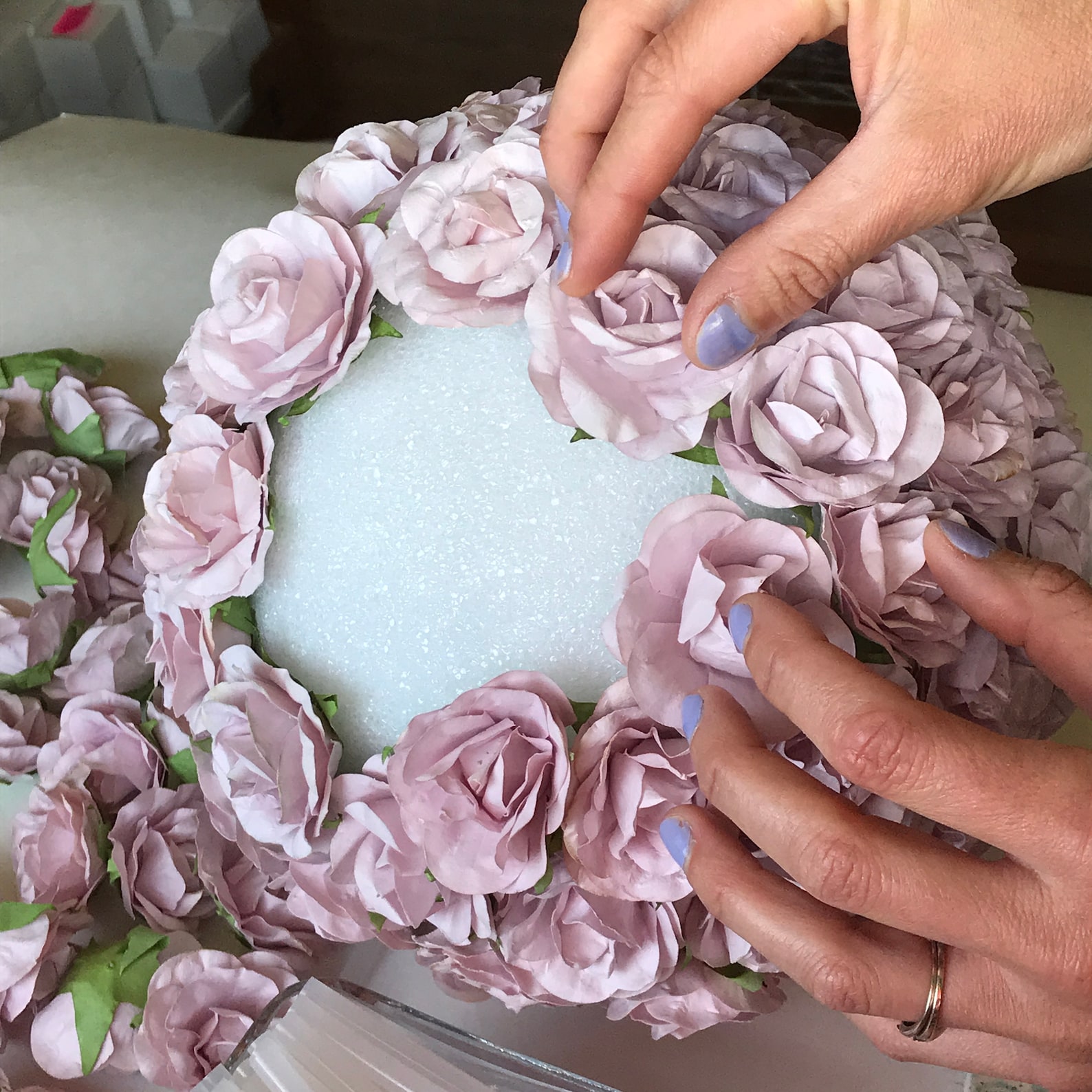 DIY Hanging Flower Garland Lavender Wedding Decor Paper Etsy