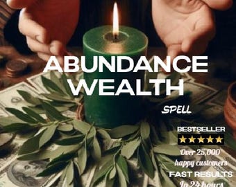 Abundance Wealth Ritual, Attracting Money and Prosperity Energy, Spiritual Intention Work, Remote Energy Support