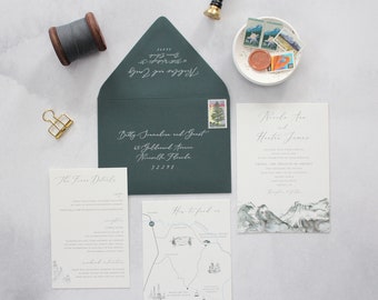 Styled Photoshoot Wedding Invitation Suite