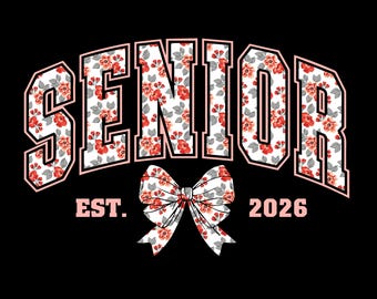 Lace Graduation Senior 2026 Png, Preppy Class of 2026 Sublimation Design, Graduate 2026 Png, High School Senior Shirt Design Png