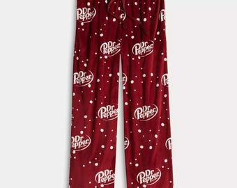 Dr. Pepper Pajama Pants, Baggy Pants/Sweatpants Comfy for Men Women, Classic Fit All Season Joggers, Dr Pepper Pants