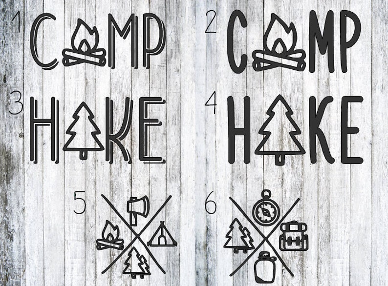 Camp Decals Hike Decals Yeti Decals Cup decals Car Decals Etsy