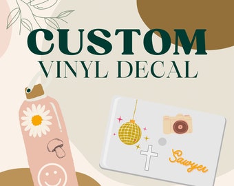 Custom Decal, custom vinyl decal, company decal, personalize decal, custom logo decal
