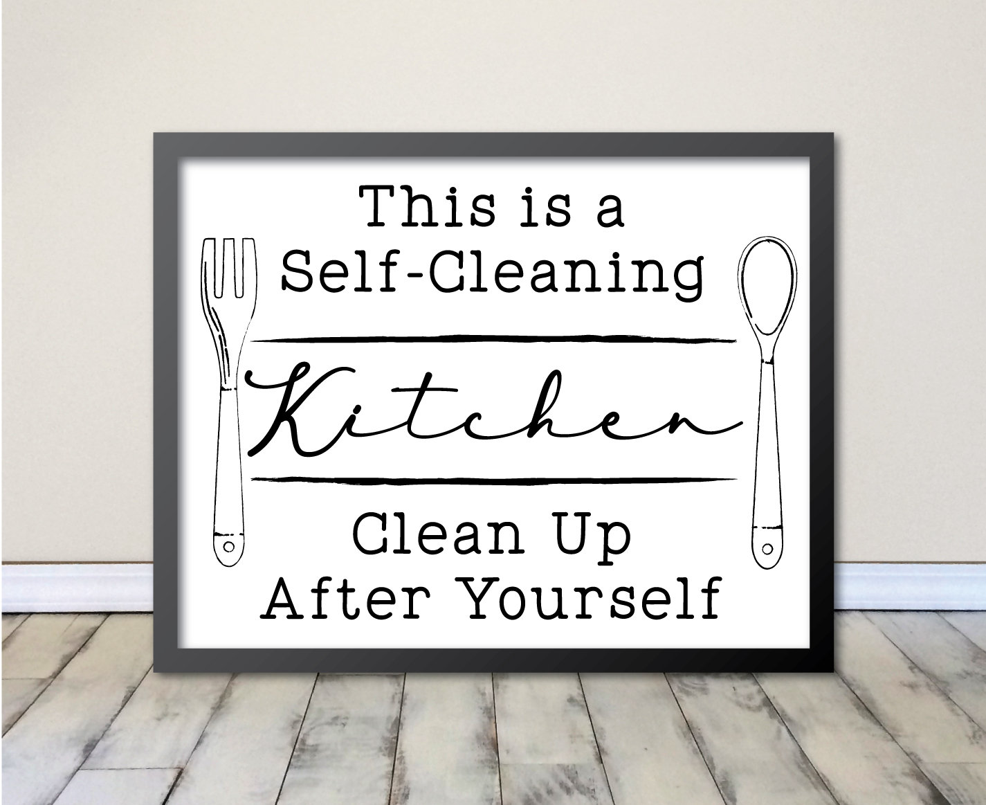 Kitchen Clean Up Signs