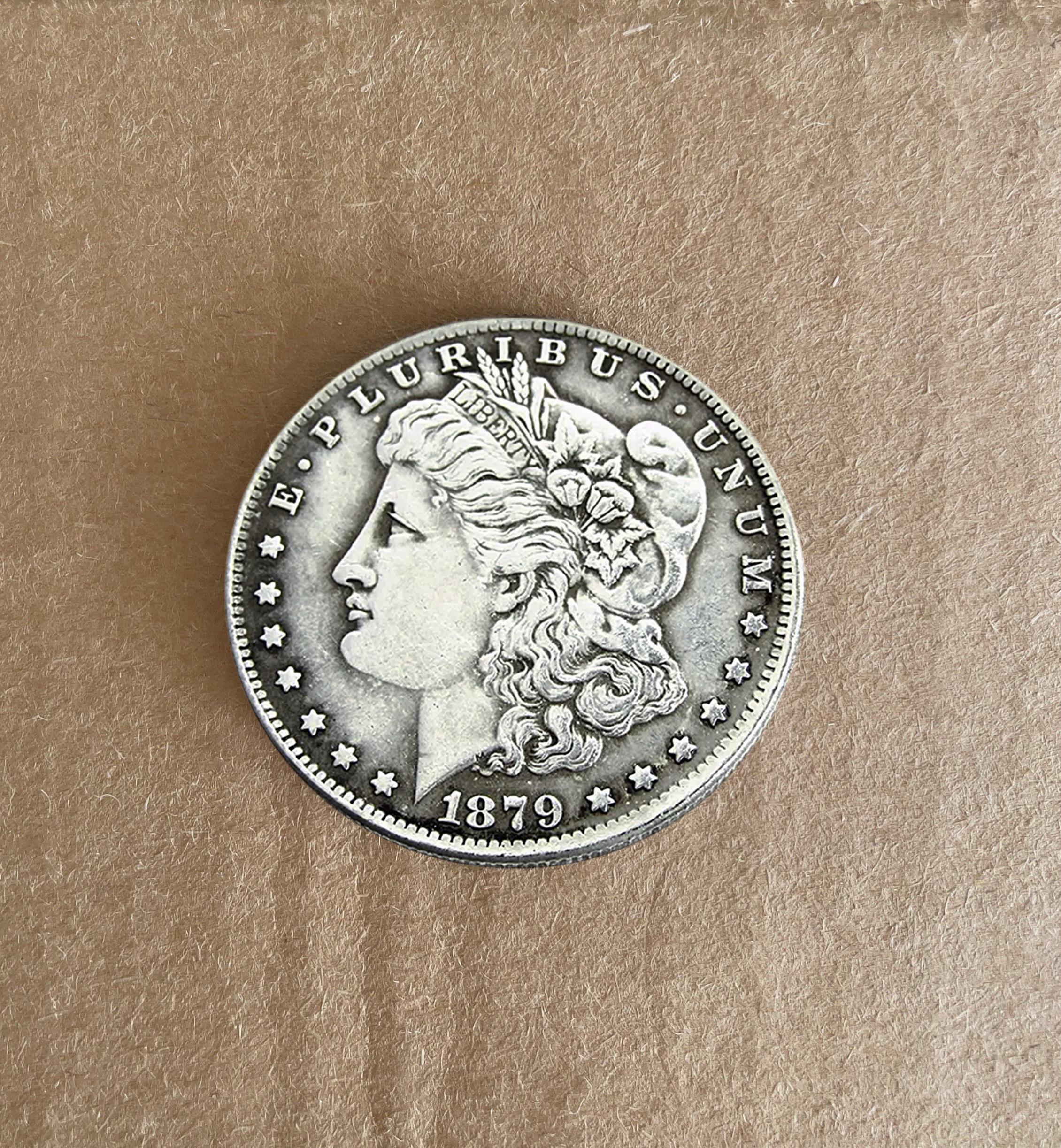 モルガンダラー銀貨　1879年　アメリカ銀貨 アメリカ1896年1ドル銀貨 モルガンダラー（美品上） - セキグチは1964