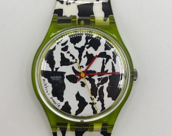 Orologio Swatch Gent Special "FLAECK" vintage del 1991, raro orologio da collezione al quarzo svizzero in edizione limitata, unisex, retrò, originale