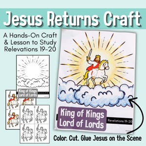 Jesus Returns Craft for Kids | Revelation 19–20 Bible Activity | Sunday School & Homeschool Christian Craft