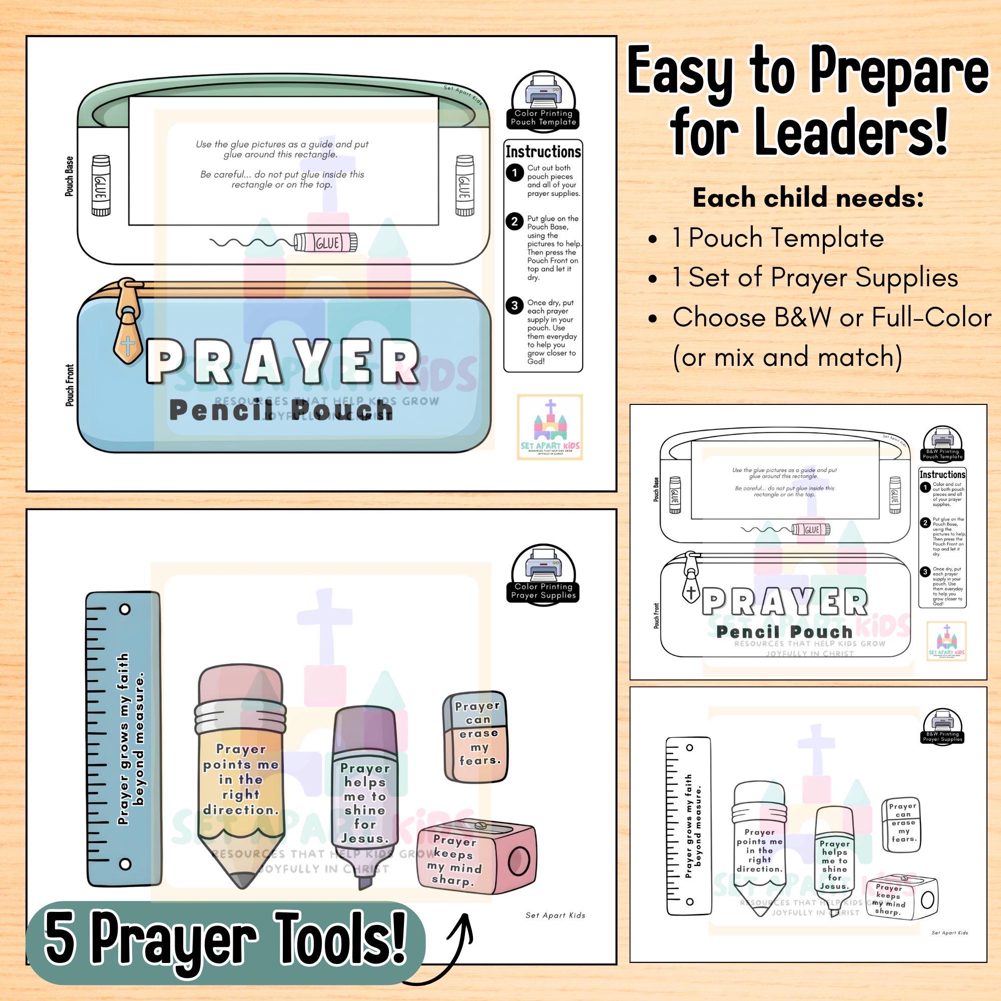 Prayer Pencil Pouch Craft for Kids | Printable Christian Prayer ...