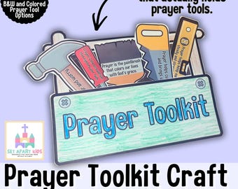 Manualidad de oración para niños / Actividad de oración cristiana imprimible / Manualidad para escuela dominical, educación en casa y religiosa