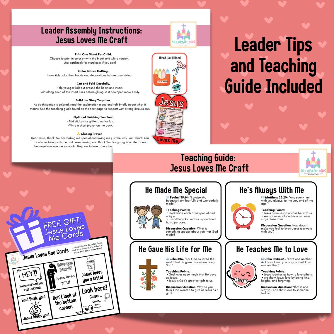 Jesus Loves Me Valentine's Day Craft | Christian Activity for Kids ...