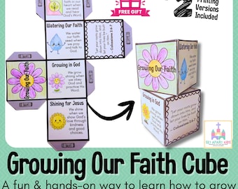 Manualidad bíblica con flores para niños: Cultivando nuestra fe – Actividad de primavera y verano para la escuela dominical