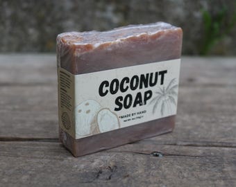 Savon bio fait main à la noix de coco