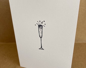 Champagne Congratulations Card