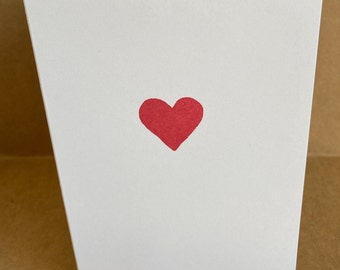 Red heart card