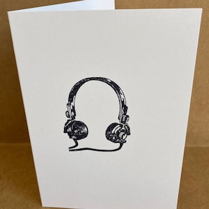 Cartão de fones de ouvido