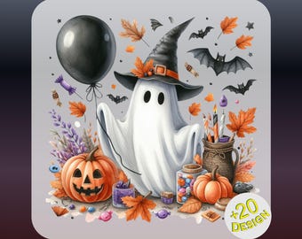 Funny Halloween Ghost DTF Transfer, Ghost Iron On Transfer, Halloween Shirt DIY, Spooky Ghost Apparel, Craft Transfer
