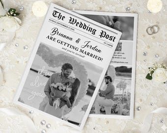 Personalized Newspaper – Custom Printed and Shipped Newspaper for Anniversary, New Business, Retirement, Bridesmaid Proposal, Wedding