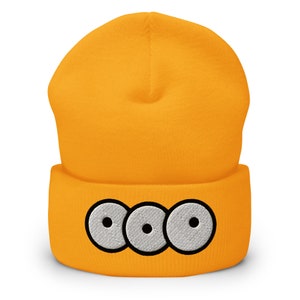 Dreiäugige Beanie mit Bündchen