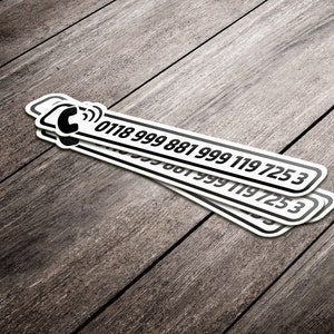 0118 999 881 999 119 725 3 - Emergency Services - sticker