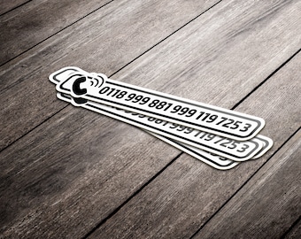 0118 999 881 999 119 725 3 - Emergency Services - sticker pack