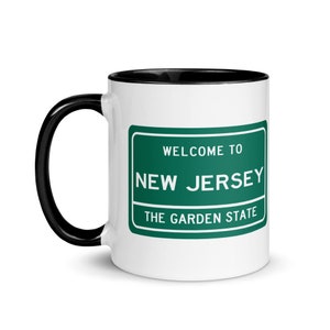 Welcome To New Jersey Mug with color inside