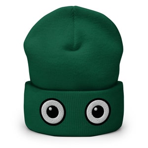 Cartoon Augen - Cuffed Beanie