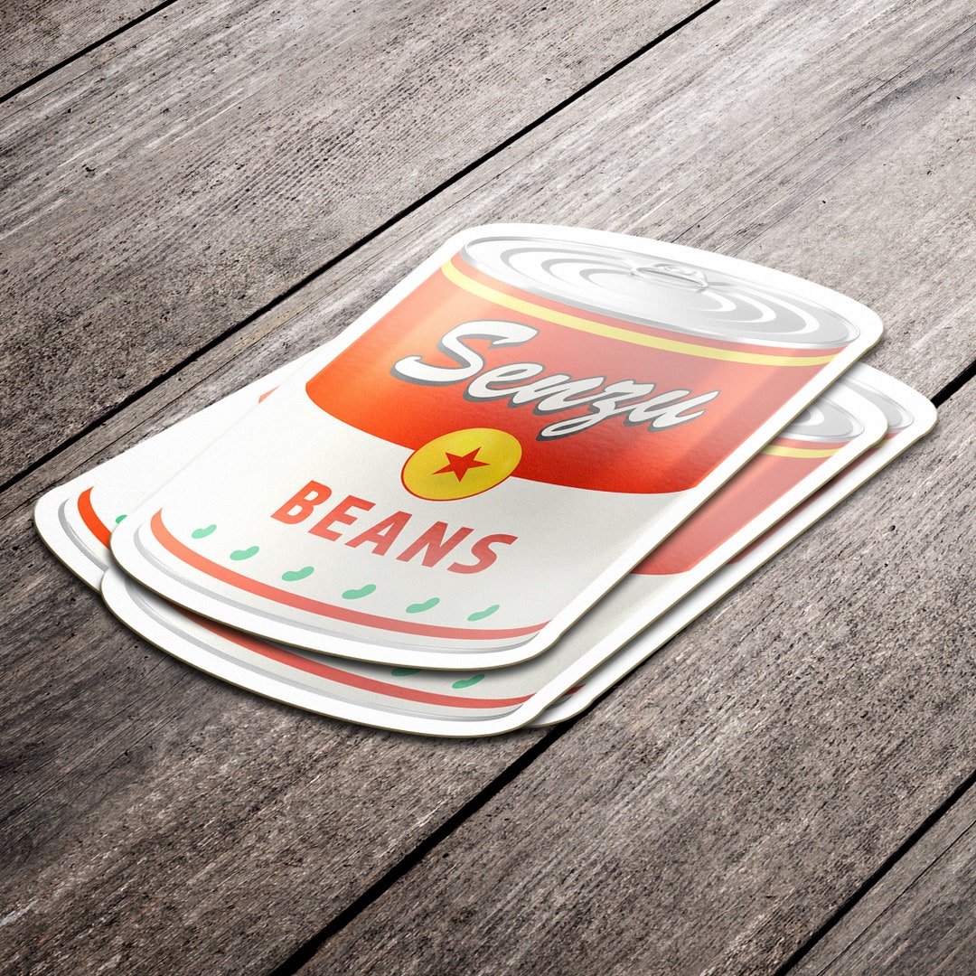 Canned Senzu Beans - Stickers - Etsy