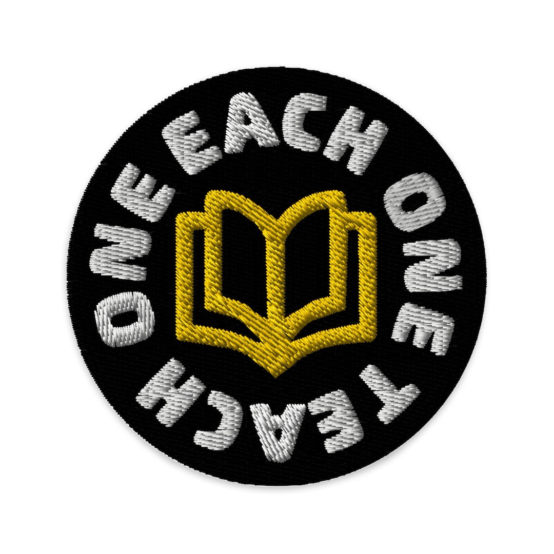Each One Teach One - Embroidered Patches - Etsy