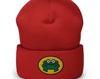 Cartoon Frosch - Cuffed Beanie
