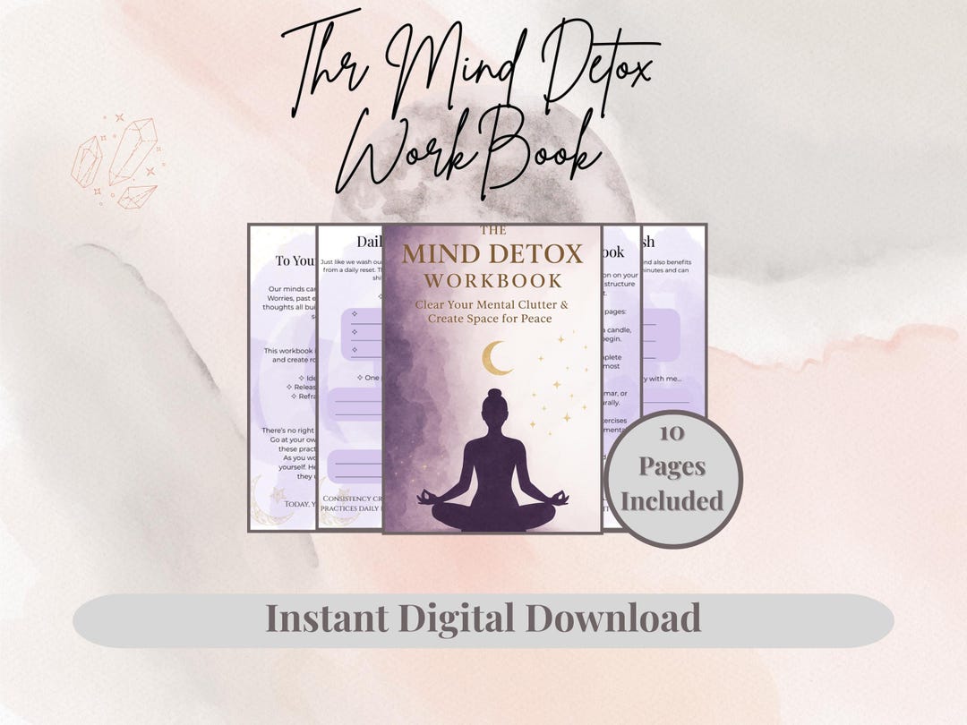 Mind Detox Workbook | Printable Journal for Mental Clarity ...