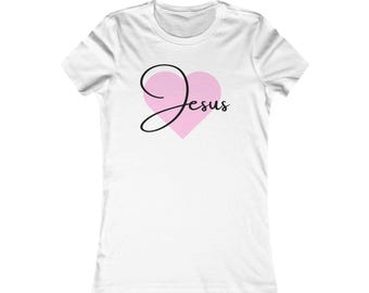 Camiseta Corazón de Jesús / Camiseta de fe cristiana, estampado en la espalda "Solo importa lo que Dios dice"