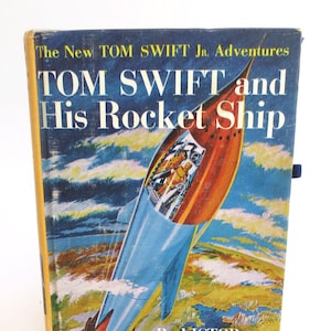 Rocketman Kindle Case Made from Vintage Science Fiction Book &quot;Tom Swift and His Rocket Ship&quot;, Fits Kindle Fire, HD6, Voyage, Nexus 7, Nook