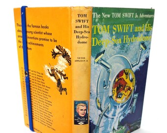 Undersea Kindle Case Made from Retro Tom Swift Science Fiction Book, Fits Kindle Fire HD6, Voyage, Paperwhite, Galaxy Tab, Nook 4, LG Pad 7