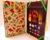 eReader Case Made from Vintage Boys Hardback Book with Chinese Theme, Fits Kindle Paperwhite, Fire, Voyage, Nook, Nexus 7, Galaxy Tab