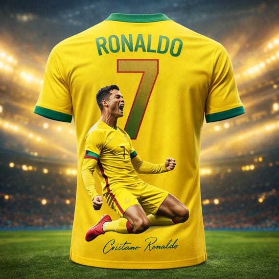  Ronaldo ユニフォーム 2026 Ronaldo No.7 3D Printed Football Jersey – Breathable Sports T
