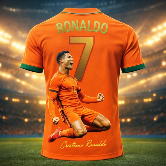 2026 Ronaldo No.7 3D Printed Football Jersey – Breathable Sports T