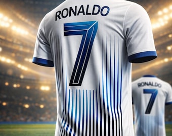 Camiseta de fútbol Ronaldo n.° 7 edición especial 2026: camiseta de entrenamiento extragrande para niños y adultos